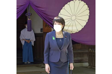 高市氏「首相就いても靖国参拝」 画像