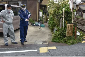 現場の点字ブロック1枚なし 画像