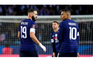 エムバペとベンゼマ、フランス代表での再会シーンがこちら 画像