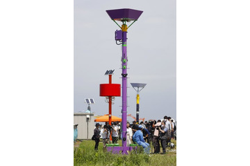 関電、電柱にエヴァモチーフ 画像