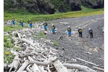 知床半島先端近くで骨片発見 画像
