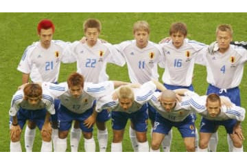 日本代表、W杯歴代メンバーを「金髪率」で見比べるとこうなる 画像