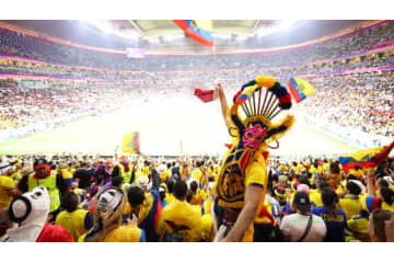 ビール禁止のカタールW杯、「ビール欲しい！」と開幕戦で敵ファン大合唱 画像