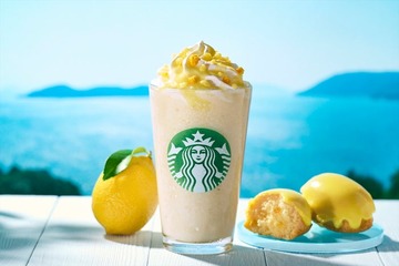 【スタバ新作メニュー】「瀬戸内 レモンケーキ フラペチーノ」ケーキをブレンド！初夏に味わいたい爽やかテイスト 画像