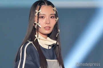 川口ゆりな、リボンたっぷりヘアがお似合い 美脚際立つスポーツMIXコーデ＜TGC しずおか 2024＞ 画像