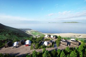 新潟に日本海を見下ろす絶景グランピング「蒼天海峯」2024年9月開業 画像