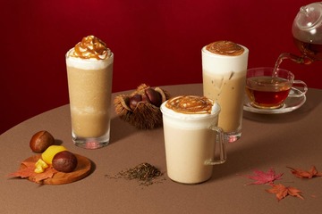 スタバ新作「和栗と和紅茶のフラペチーノ」ティー特化型店舗限定で登場　深みのある秋らしい味わい 画像