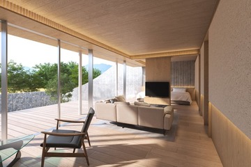 箱根にペットフレンドリーホテル「リトナ ハコネ」2025年開業 天然芝ドッグラン＆全室温泉を完備 画像