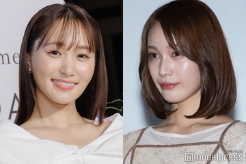 菅井友香＆中村ゆりか、ベアトップで美デコルテ輝く 密着ショットに「ゆかゆり尊い」「可愛すぎ」とファン悶絶 画像