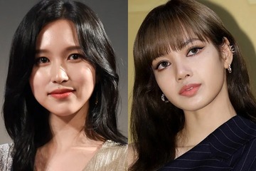 TWICEミナ、BLACKPINKリサと写る“プリクラ”公開「仲良しで可愛い」「熱い」 画像