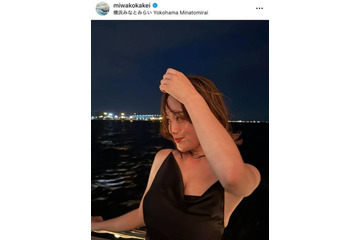 筧美和子、海風を感じるドレスSHOTに「すごくセクシーで綺麗」「どんどん美しくなっておりますね」の声 画像
