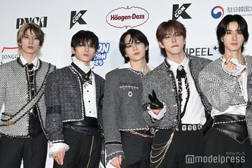 JO1與那城奨、初東京ドーム成功でメンバーに「美味しい焼肉を奢りたい」ドレッシーな装いでレカペ登場【KCON JAPAN 2025／レッドカーペット】 画像