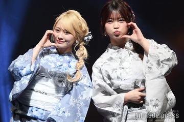 「日プ女子」出身・水上凜巳花＆ユリナ、三つ編み×浴衣がお似合い 投げキスにキュン【学生ランウェイ2025 SUMMER】 画像