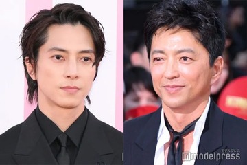 大沢たかお、山下智久とエレベーターで自撮り2ショット披露で「美の圧力がすごい」「卒倒しそう」の声 画像
