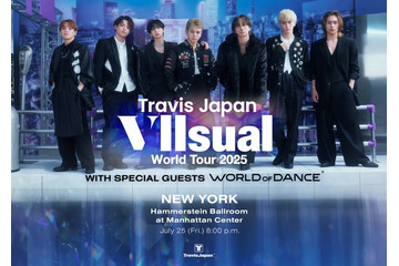 Travis Japan、ワールドツアー初日公演の生配信決定 ニューヨークからライブパフォーマンス【「Travis Japan World Tour 2025 VIIsual】 画像