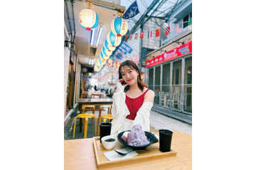 元HKT48田島芽瑠、変形水着で美バスト大胆披露 沖縄満喫ショットに反響続々 画像