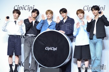 NCT WISH、サクヤのハプニングを抜群チームプレーでカバー アンバサダー就任発表会に登場 画像