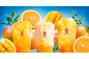 ゴンチャ新作「FRESH マンゴー＆オレンジ」たっぷり果肉で果物を頬ばるかのような飲みごたえ 画像
