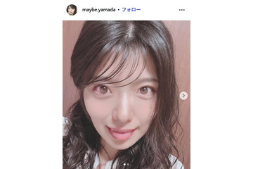 「水ダウ」山田かな、胸元開きトップスでの自撮りに反響「火照ってて可愛い」「セクシー」 画像