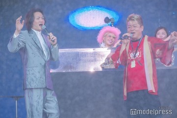 ホリエモン、主催音楽フェスで大暴れ 「令和の虎」林尚弘氏と演歌新曲「キャバクラ人生」披露【BOB2025】 画像