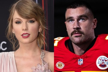 テイラー・スウィフト、恋人・トラヴィス選手との婚約発表 キス寸前密着ショット公開 画像