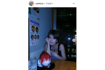 「シャッフルアイランド」羽柴なつみ、ベアトップ姿の“ほろ酔いショット”に反響「顔赤くなってて可愛い」「色気全開」 画像