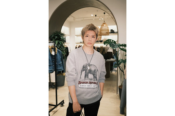 Number_i岸優太「バナナ・リパブリック」ポップアップストアに来場 ヴィジュアル＆インタビュー動画公開 画像