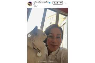 中村江里子アナ、母＆息子との3ショット公開「似てる」「スタイル抜群」と反響 画像