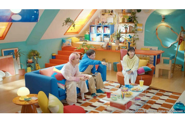 Snow Man佐久間大介、霜降り明星せいや＆石井杏奈と「桃鉄2」プレー “台本なし”新CM撮影で波乱の展開 画像