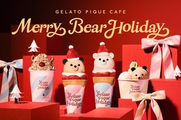 ベアサンタが可愛すぎるクレープに！ジェラピケカフェのホリデーフェア「Merry Bear HOLIDAY」11月27日開催 画像