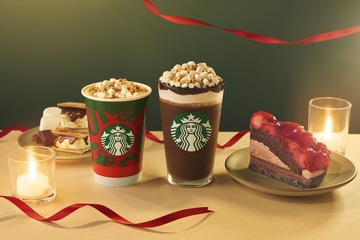 スタバのホリデー新作第2弾は「スモア チョコレート ラテ＆フラペチーノ」タルトも同日登場 画像