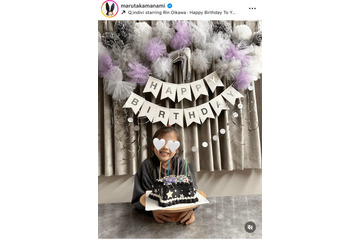丸高愛実、長女が7歳に！笑顔弾けるバースデーSHOTに反響「嬉しそう」「めちゃくちゃかわいい」 画像