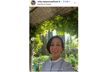 中村江里子アナ、ミラノ広々自宅での夫婦ショット公開「家具のスケールがすごい」と驚きの声 画像