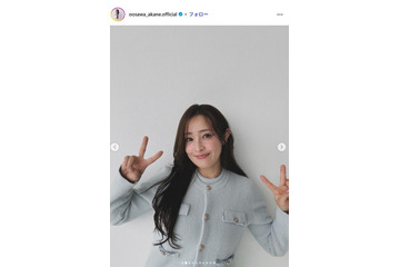大沢あかね、眉＆リップアート直後のドアップ自撮りに反響「肌綺麗すぎ」「努力に尊敬」 画像