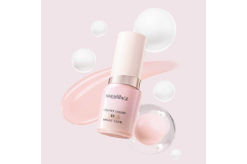 マキアージュ、ファンデ美容液から白玉のような明るさを仕込む「エッセンスリキッド EX ブライトグロウ」誕生 画像