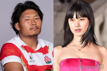 ラグビー稲垣啓太選手の妻・貴子、セレモニーでの夫婦ショット公開「本当にお似合い」「素敵なオーラ溢れてる」と反響 画像