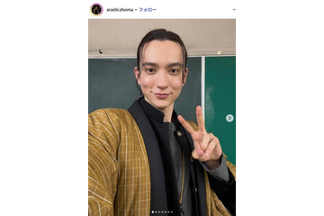 「純愛上等！」で話題・嵐翔真、青坊主姿を公開 長髪から印象ガラリ「一瞬誰かと」「衝撃すぎて2度見した」の声 画像