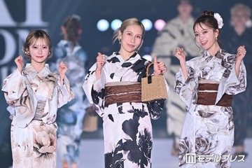 ヘラヘラ三銃士、浴衣姿で雰囲気一変の華麗ランウェイ【関コレ2026S/S】 画像