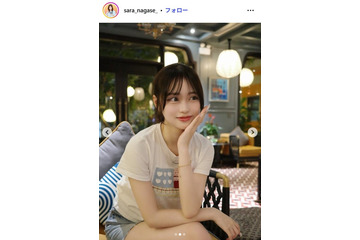 「今日好き」永瀬さら、美脚＆デコルテ輝くキャミワンピ姿披露「透明感すごい」「色白で肌綺麗すぎる」と反響 画像