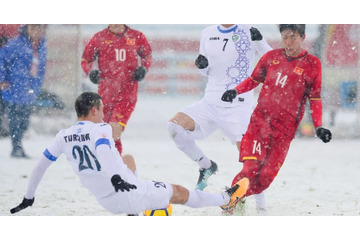 歴史に残る大雪決戦！AFC U-23選手権、ウズベキスタンが劇的優勝 画像