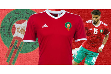 ホームは国旗の深紅！モロッコ代表、ロシアW杯に向けた新ユニフォームを発表 画像