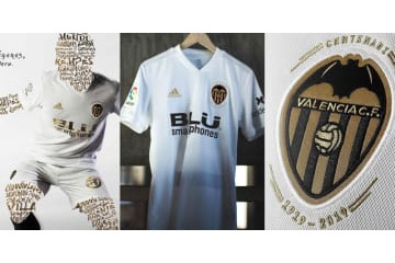 バレンシア、「100周年記念」の2018-19新ユニフォームを発表！背番号も掲載 画像