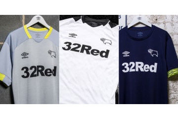 古豪ダービー・カウンティ、「強豪から大金星」の2018-19ユニフォーム！ 画像