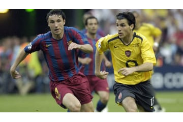 ユニフォームで振り返るCL決勝～2005-06　バルセロナ対アーセナル 画像