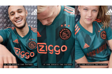 アヤックス、2019-20新アウェイユニフォーム発表！久々の「深緑」に 画像
