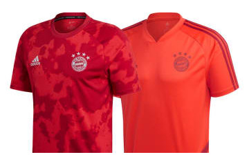 バイエルン、「シャープな赤」の2019-20新作トレーニングウェアが登場！ 画像