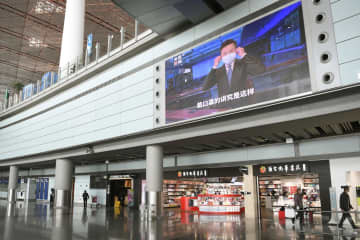 2月の中国航空旅客、8割減 画像