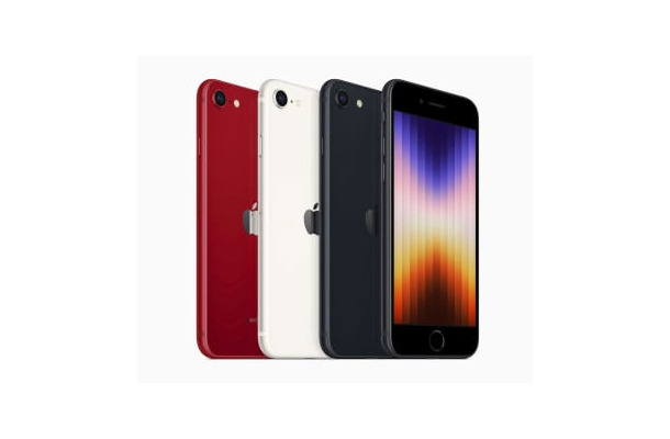米アップルが発表した「iPhone（アイフォーン）SE」の新機種（同社提供・共同）