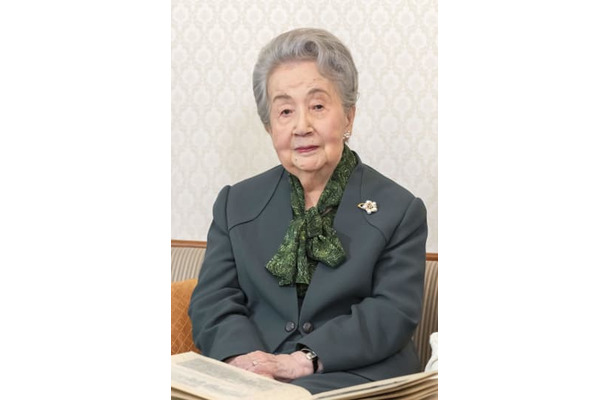 白寿の99歳の誕生日を迎えられた三笠宮妃百合子さま（宮内庁提供）