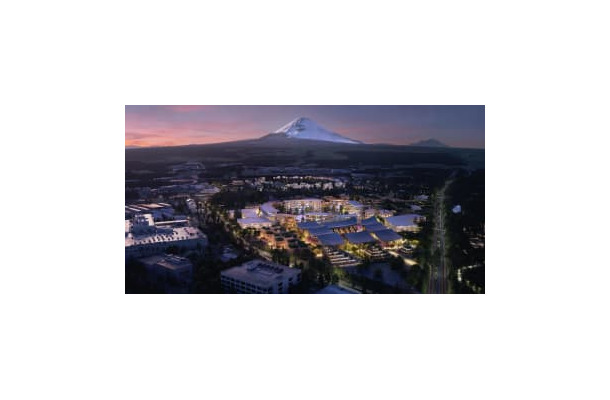 トヨタ自動車が静岡県裾野市で建設を進める実験都市「ウーブン・シティ」のイメージ